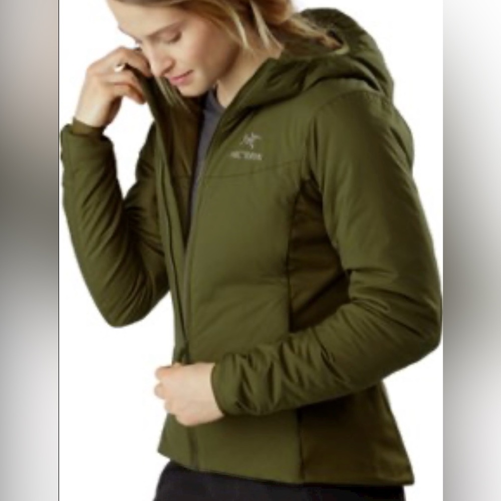 Arc'teryx Women's Olive Green Hooded Jacket